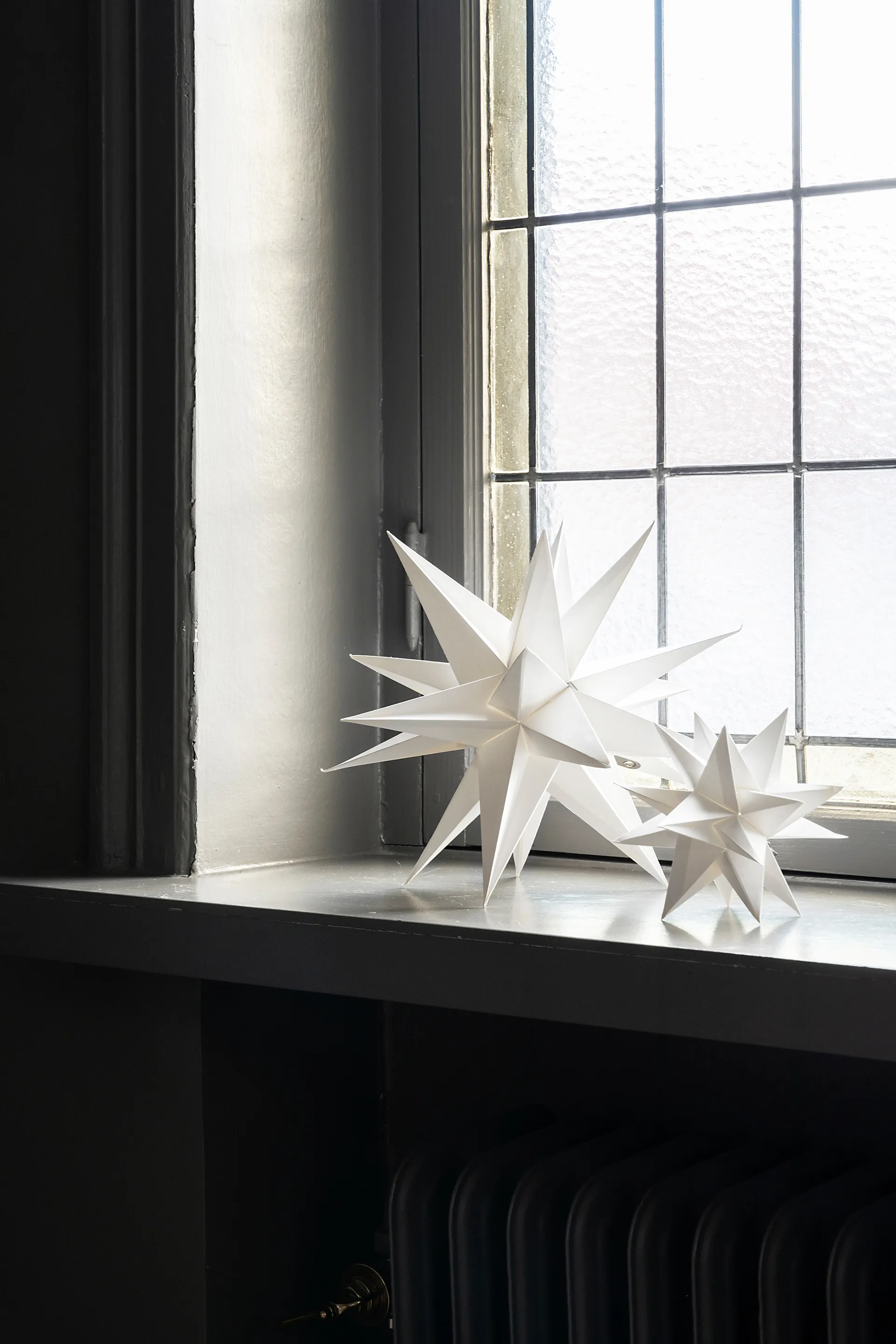Sputnik adventsstjerne Ø15 cm, Hvid Watt & Veke