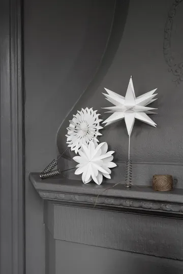 Sputnik topstjerne Ø25 cm - Hvid - Watt & Veke