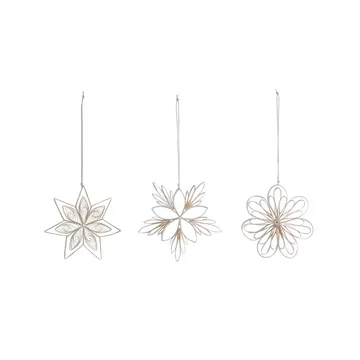Star mix juleophæng 3-pak - Hvid - Watt & Veke