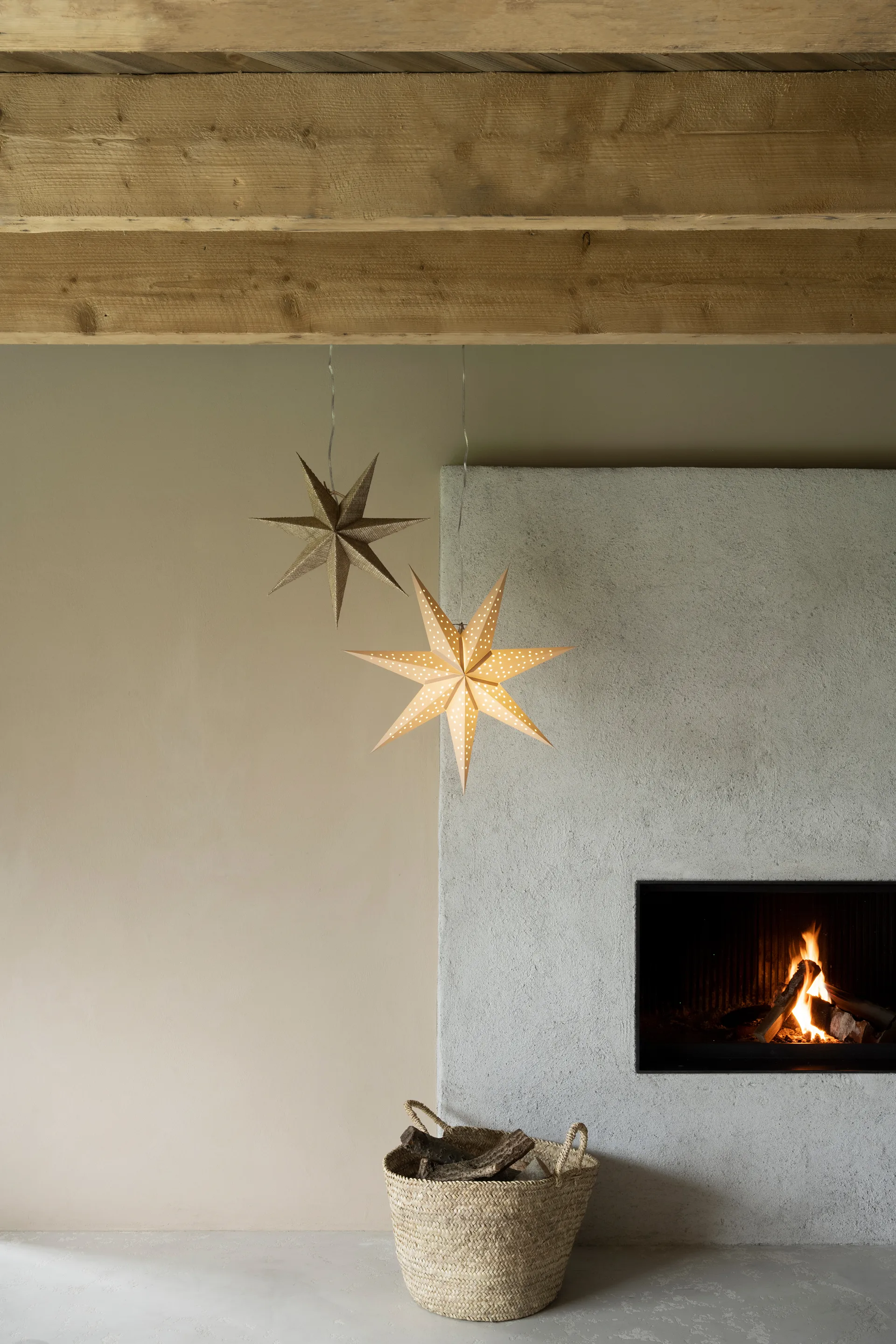 Stella adventsstjerne beige, Ø60 cm Watt & Veke