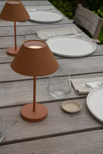 Teya bordlampe portable - Terracotta, Ø15×26 cm - Watt & Veke