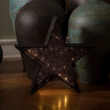 Tindra bordstjerne stor - sort - Watt & Veke