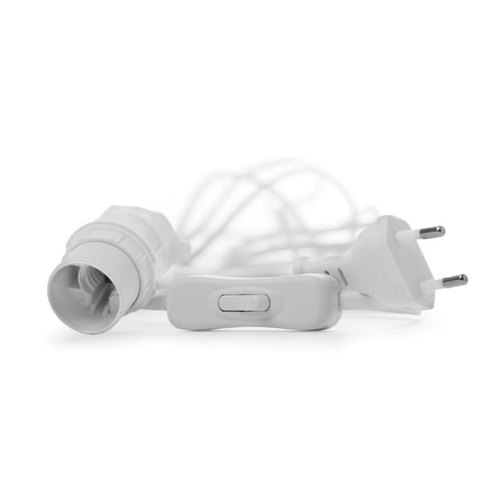 Watt & Veke ledning med strømafbryder - hvid 5 m - Watt & Veke