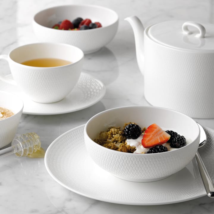 Gio tallerken hvid, Ø17 cm Wedgwood