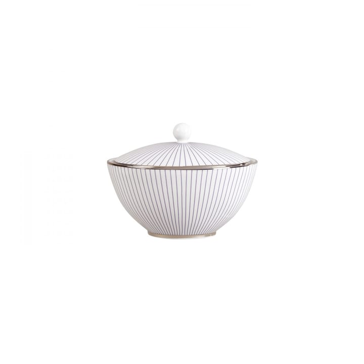 Pinstripe sukkerskål med låg - hvid - Wedgwood