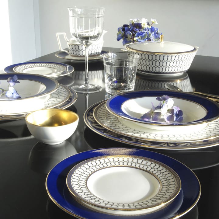 Renaissance Gold skål til sovsekande, Blå Wedgwood