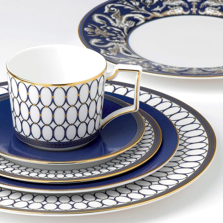 Renaissance Gold tallerken blå kant, Ø 20 cm Wedgwood