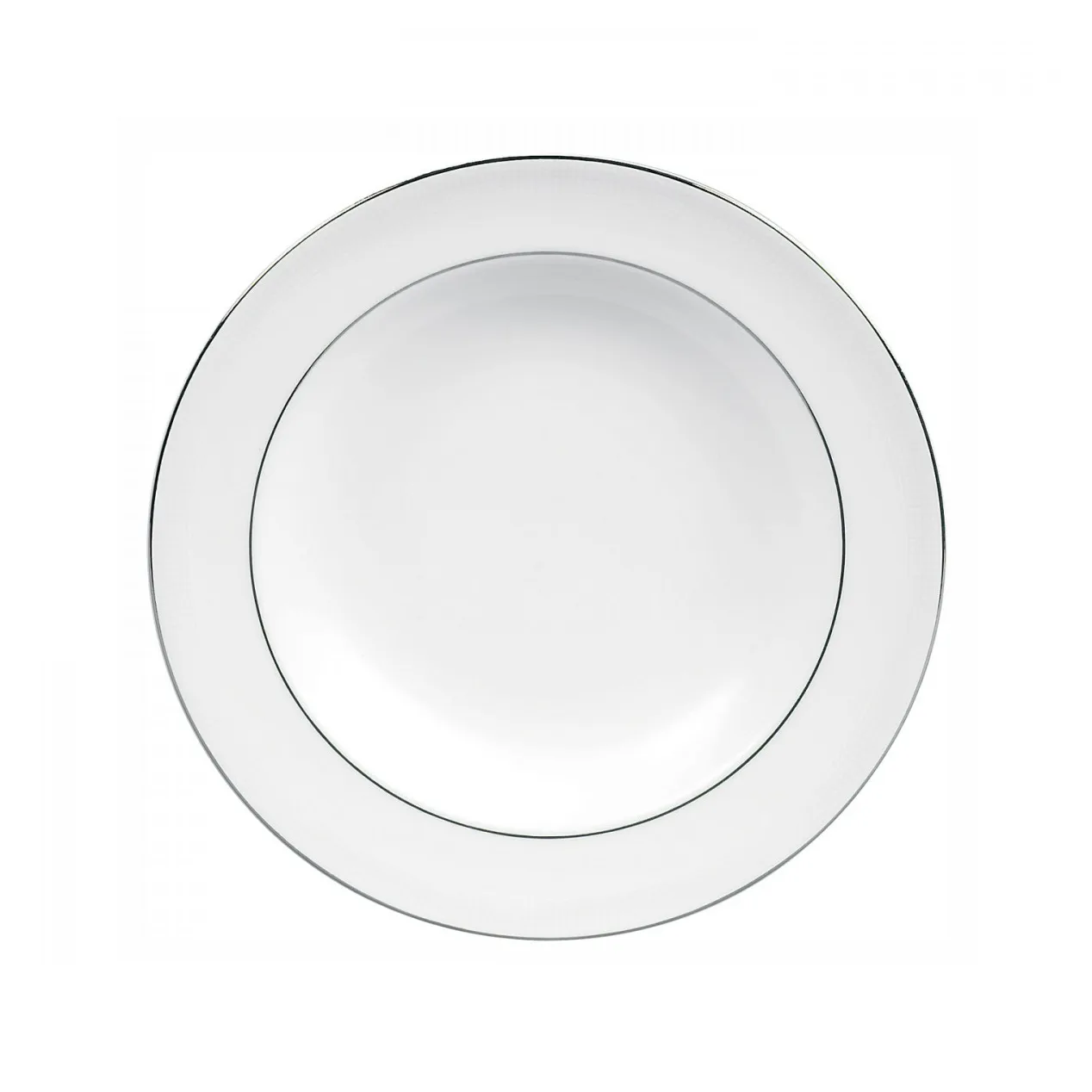 Vera Wang Blanc Sur Blanc dyb tallerken, Ø 23 cm Wedgwood