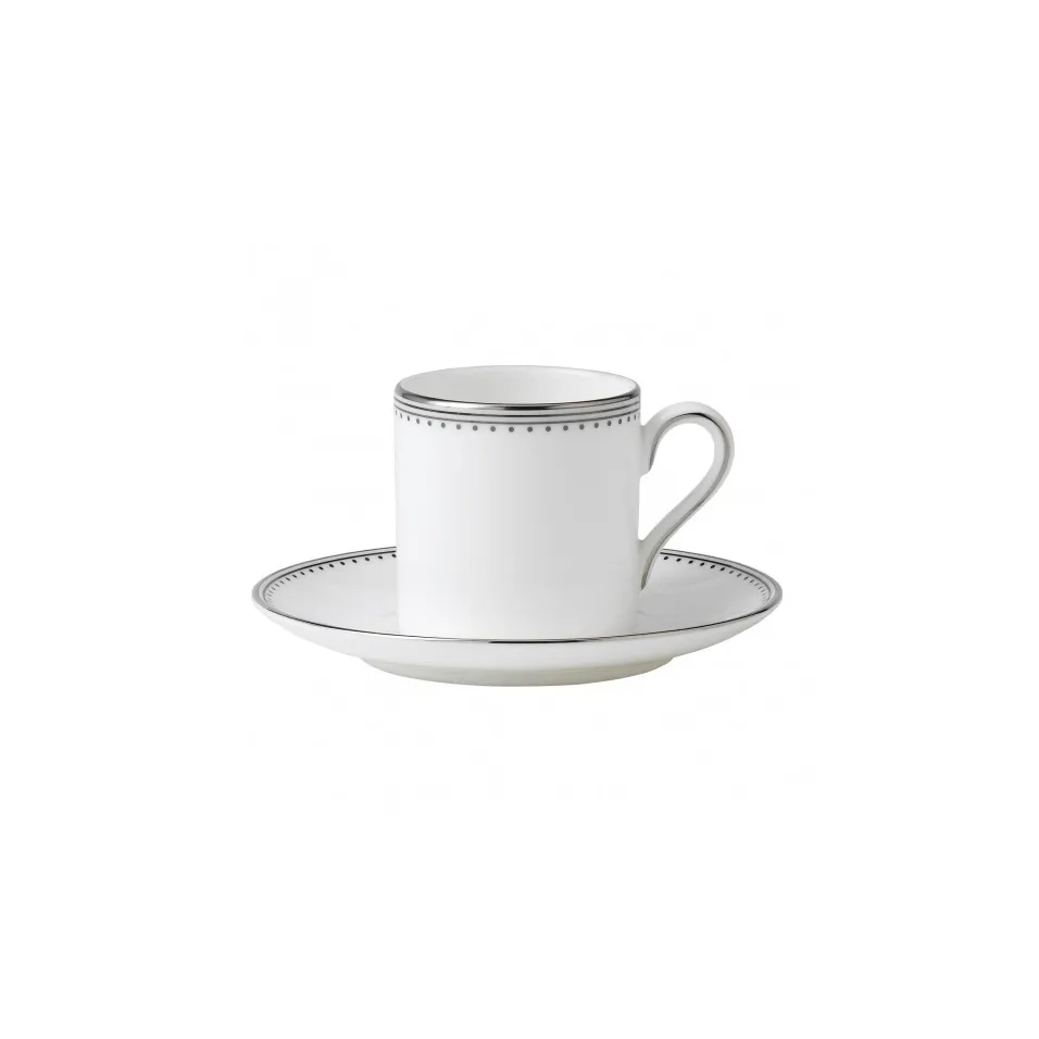 Vera Wang Grosgrain underkop til espressokop, Hvid Wedgwood
