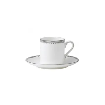 Vera Wang Grosgrain underkop til espressokop - Hvid - Wedgwood