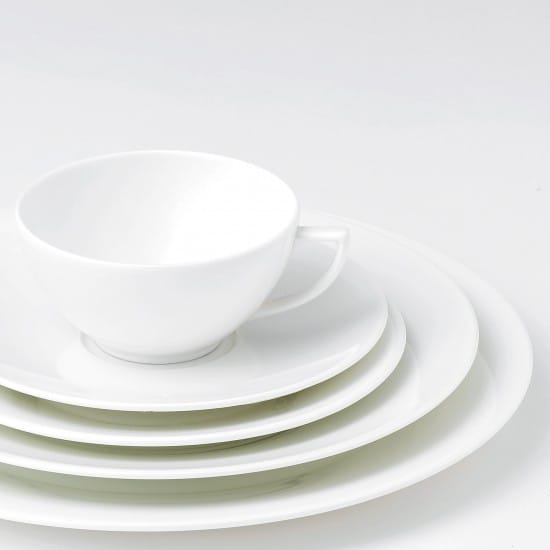 White Strata serveringstallerken - Ø 33 cm - Wedgwood