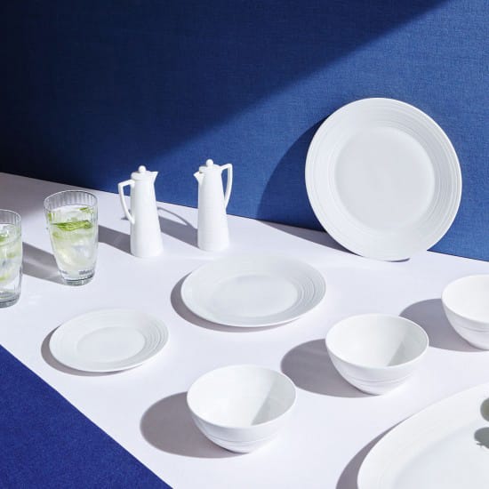 White Strata tallerken, Ø 27 cm Wedgwood