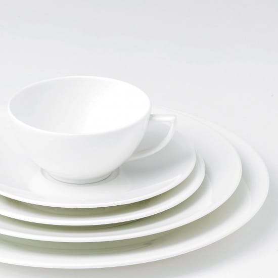 White Strata tallerken, Ø 27 cm Wedgwood