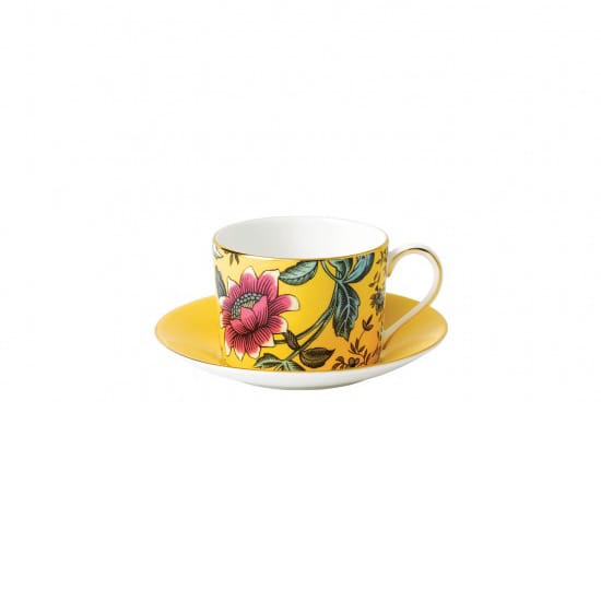 Wonderlust kop med underkop - Yellow tonquin - Wedgwood
