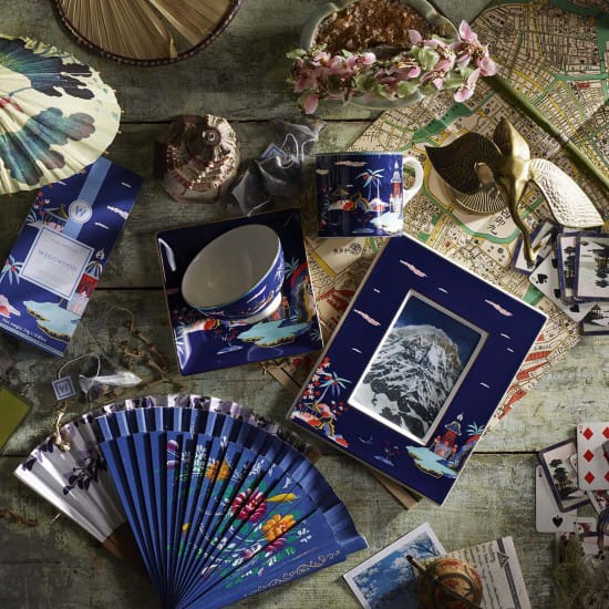 Wonderlust krus stor, blue pagoda Wedgwood