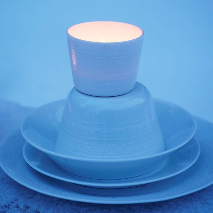 Hvidt træ dyb tallerken, 21 cm Wik & Walsøe