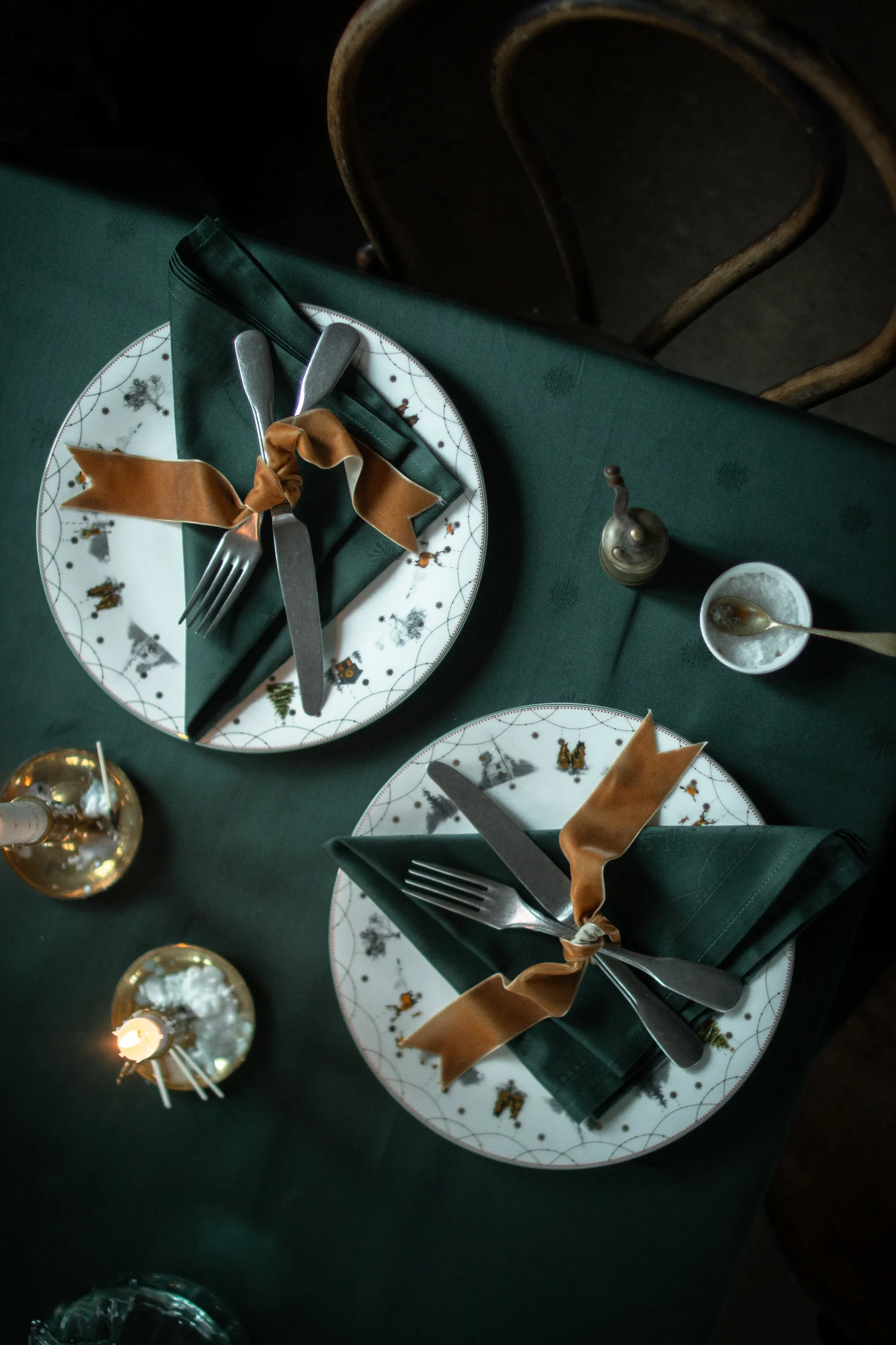 Julemorgen dug, Grøn, 140x240 cm Wik & Walsøe