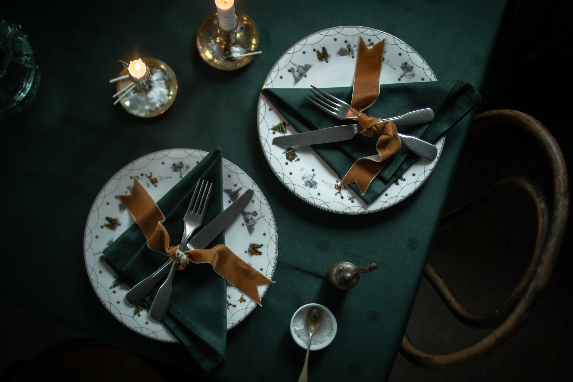 Julemorgen dug, Grøn, 140x240 cm Wik & Walsøe