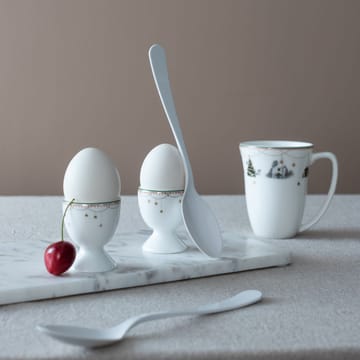 Julemorgen æggebæger 2-pak - Hvid - Wik & Walsøe