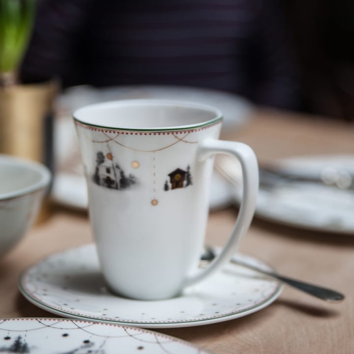 Julemorgen kop og underkop 20 cl, hvid Wik & Walsøe