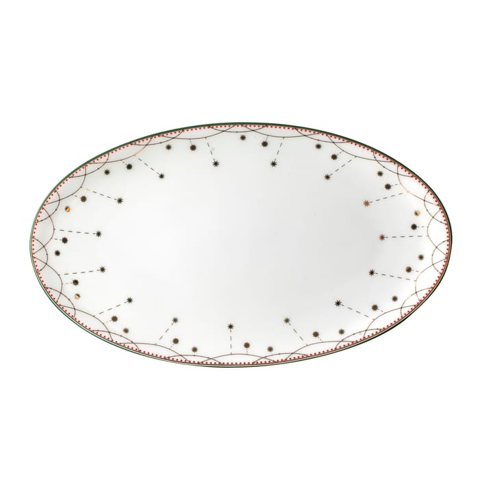 Julemorgen serveringsfad, oval - 20 cm - Wik & Walsøe