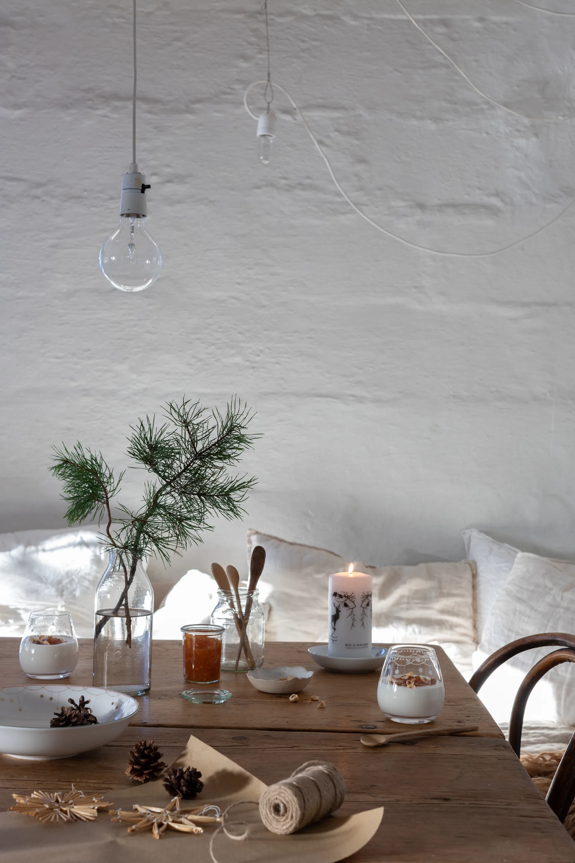 Julemorgen serveringsskål lav, Ø22 cm Wik & Walsøe