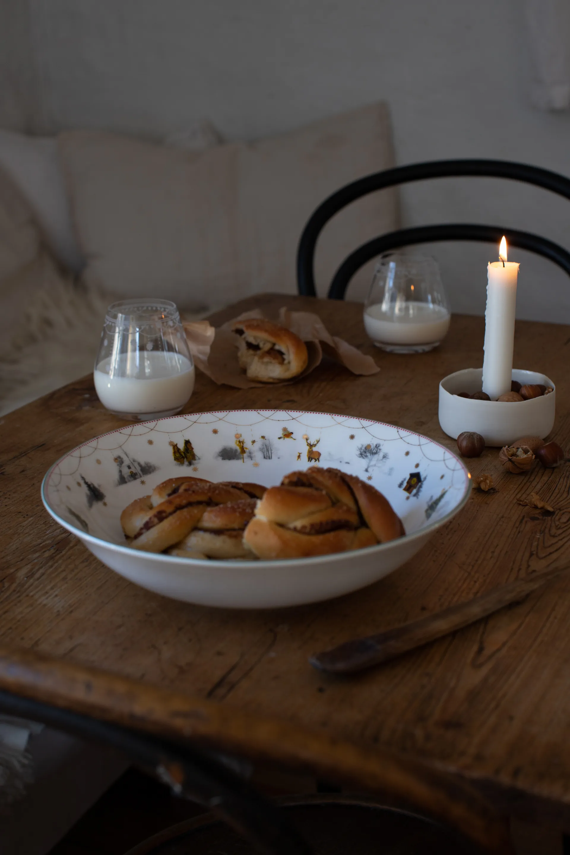 Julemorgen serveringsskål lav, Ø27 cm Wik & Walsøe