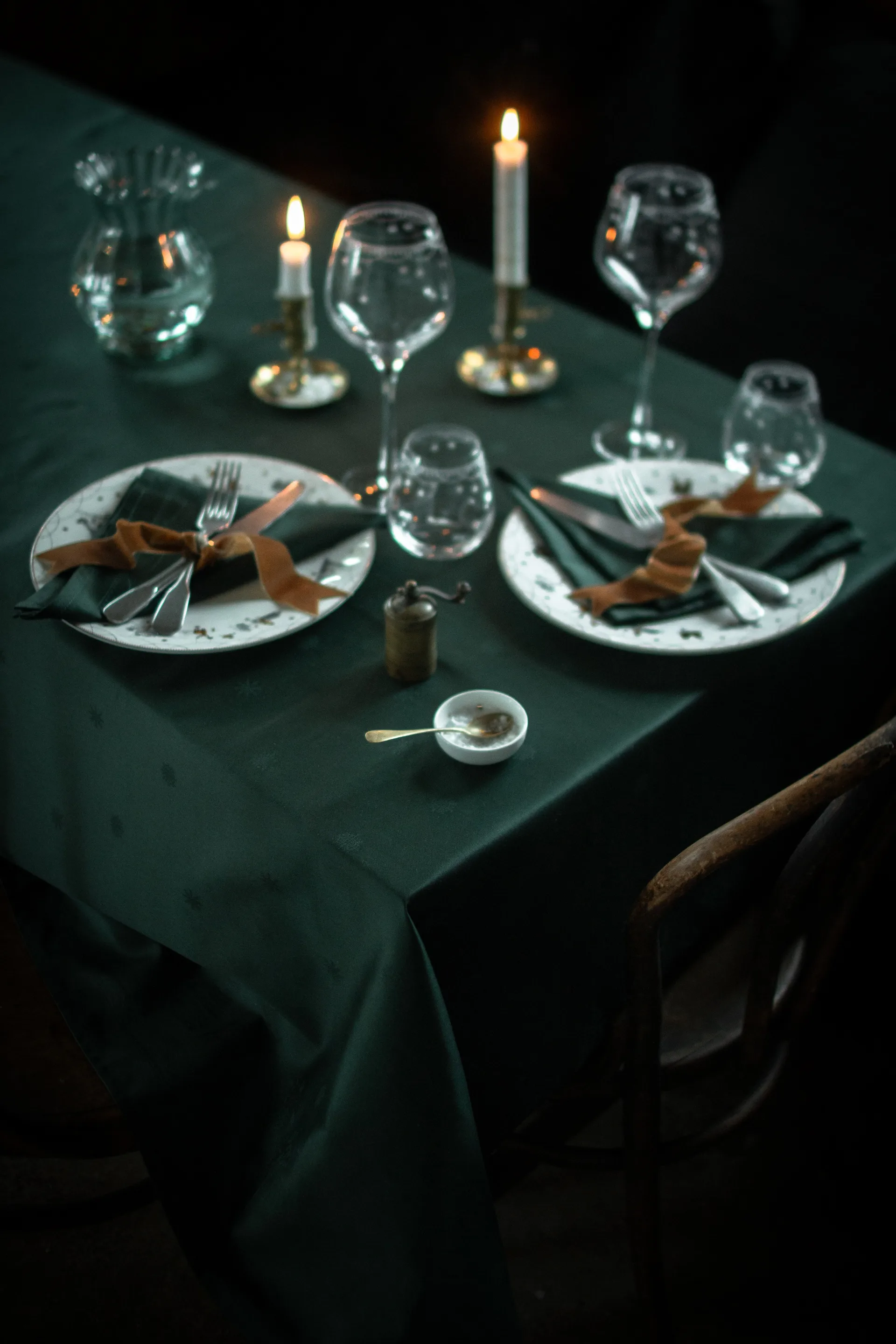 Julemorgen stofserviet 45x45 cm 2-pak, Grøn Wik & Walsøe