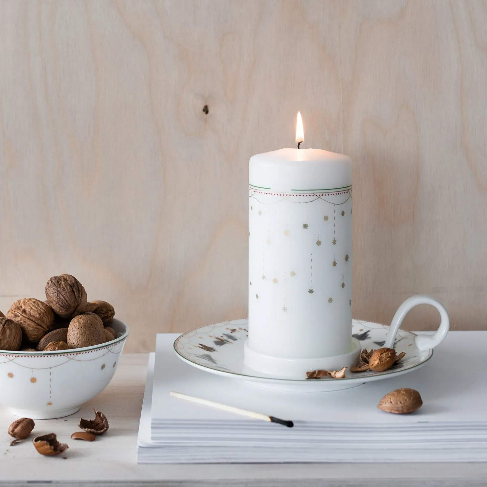 Julemorgen Story lysestage, Hvid Wik & Walsøe