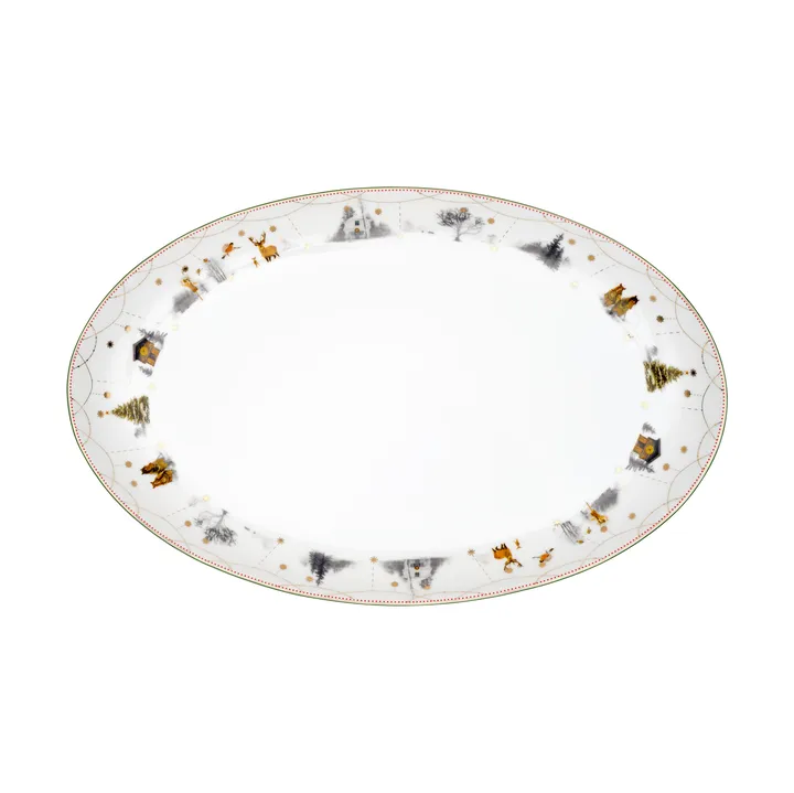 Julemorgen Story ovalt fad - 39 cm - Wik & Walsøe