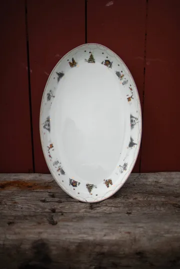 Julemorgen Story ovalt fad - 39 cm - Wik & Walsøe