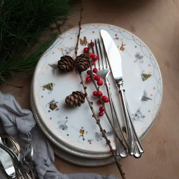 Julemorgen tallerken Ø20 cm 6-pak - undefined - Wik & Walsøe