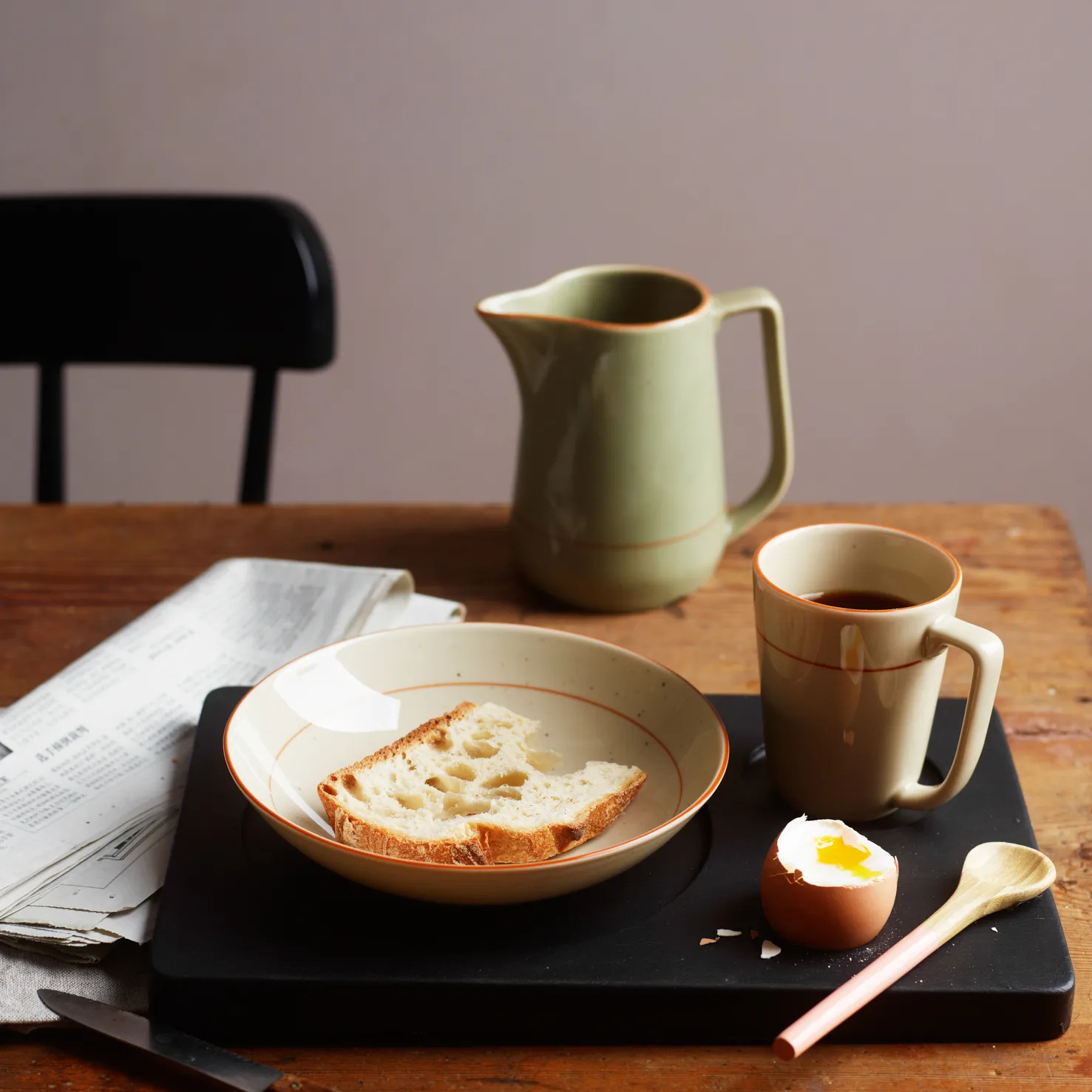 Rustikk kande grøn, 0,5 l Wik & Walsøe