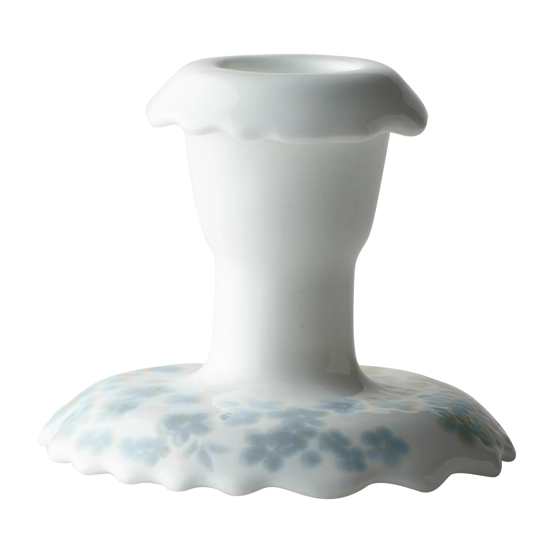 Slåpeblom lysestage 5,5 cm, Blå Wik & Walsøe