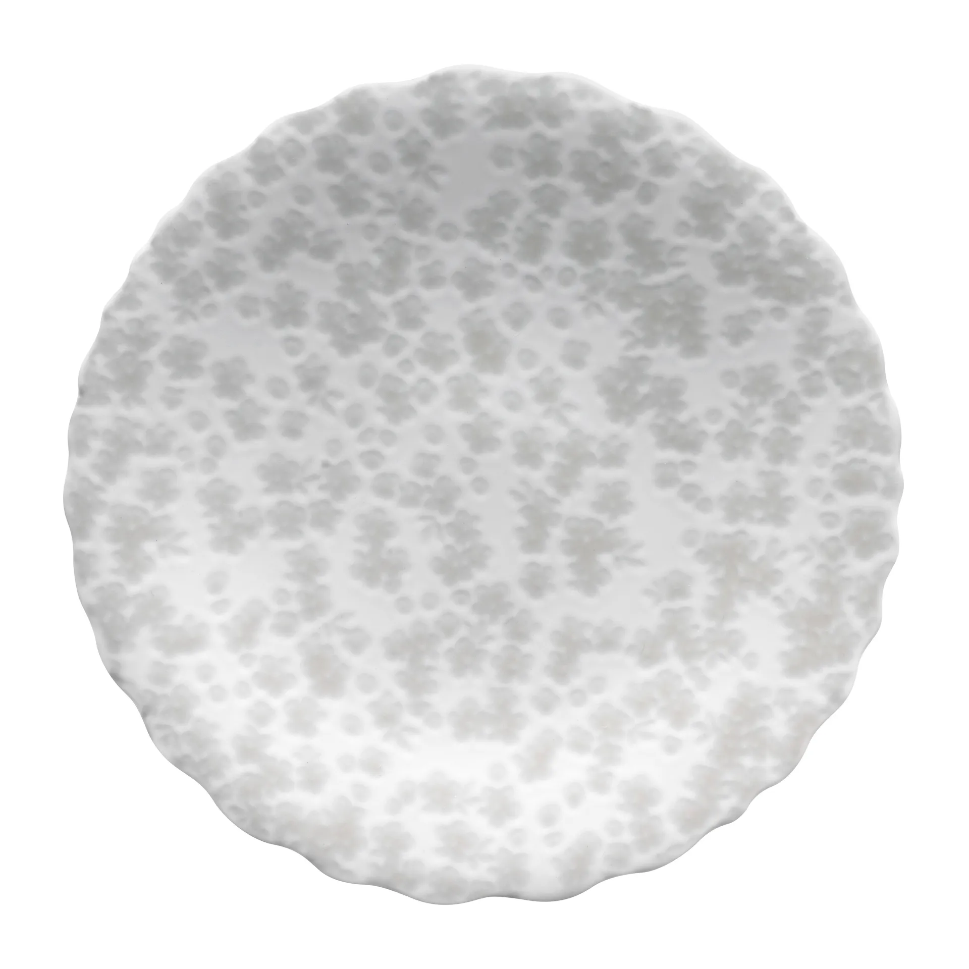 Slåpeblom tallerken Ø21 cm, Grå Wik & Walsøe