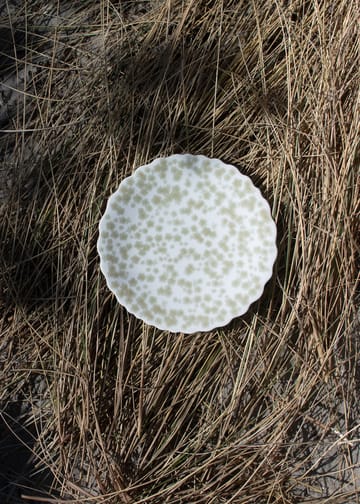 Slåpeblom tallerken Ø21 cm - Grøn - Wik & Walsøe