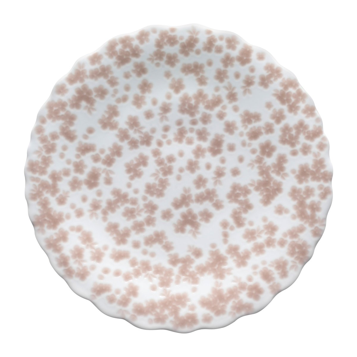 Wik & Walsøe Slåpeblom tallerken Ø21 cm Rosa | Skandinavisk Design | Assietter | Hvid