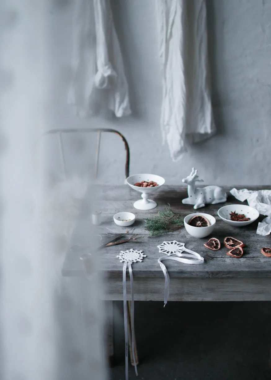 Stjernedrys skål Ø12 cm, Hvid Wik & Walsøe