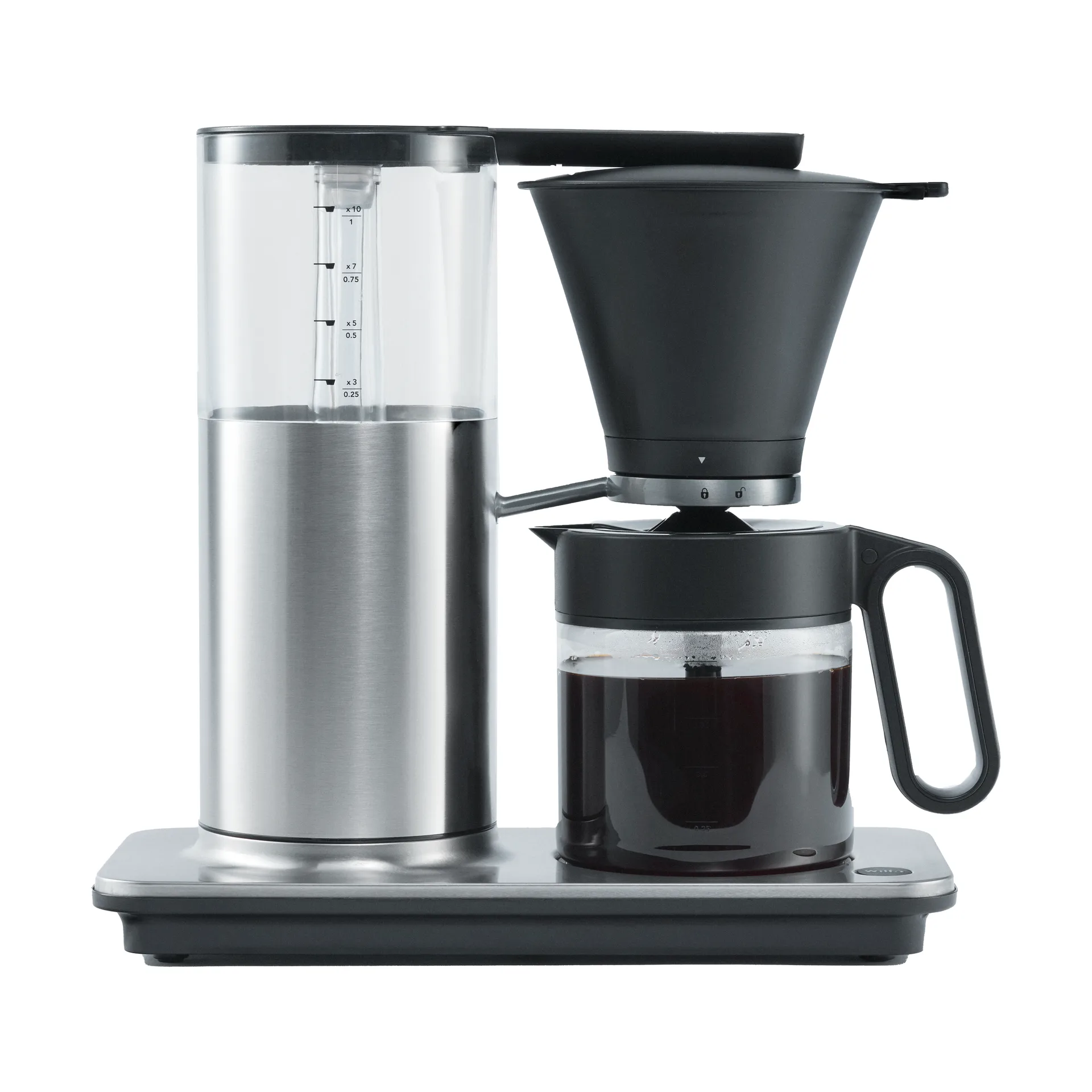 CM3S-A100 classic pause kaffemaskine 10 kopper, Sølv Wilfa