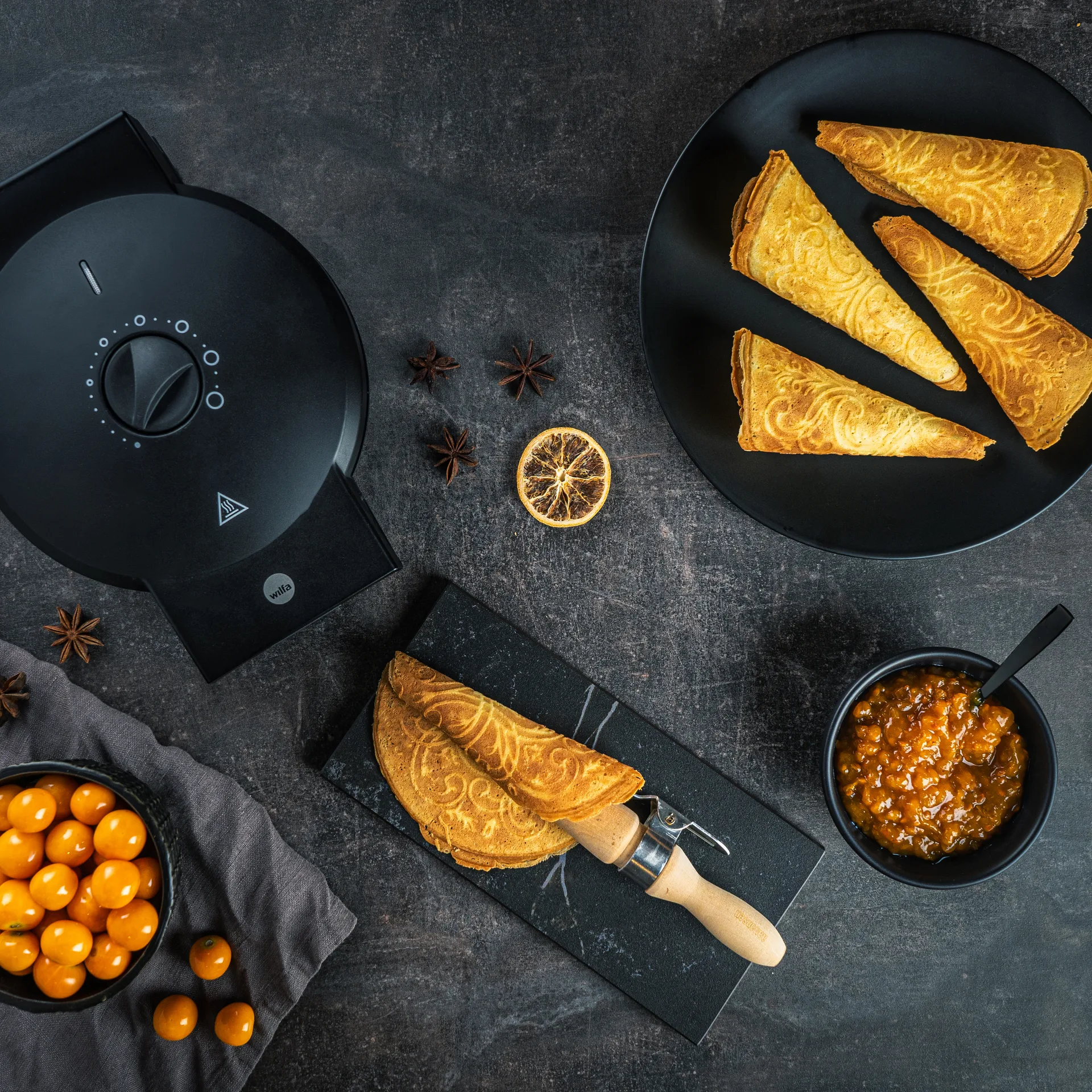 Culture vaffeljern, Sort Wilfa