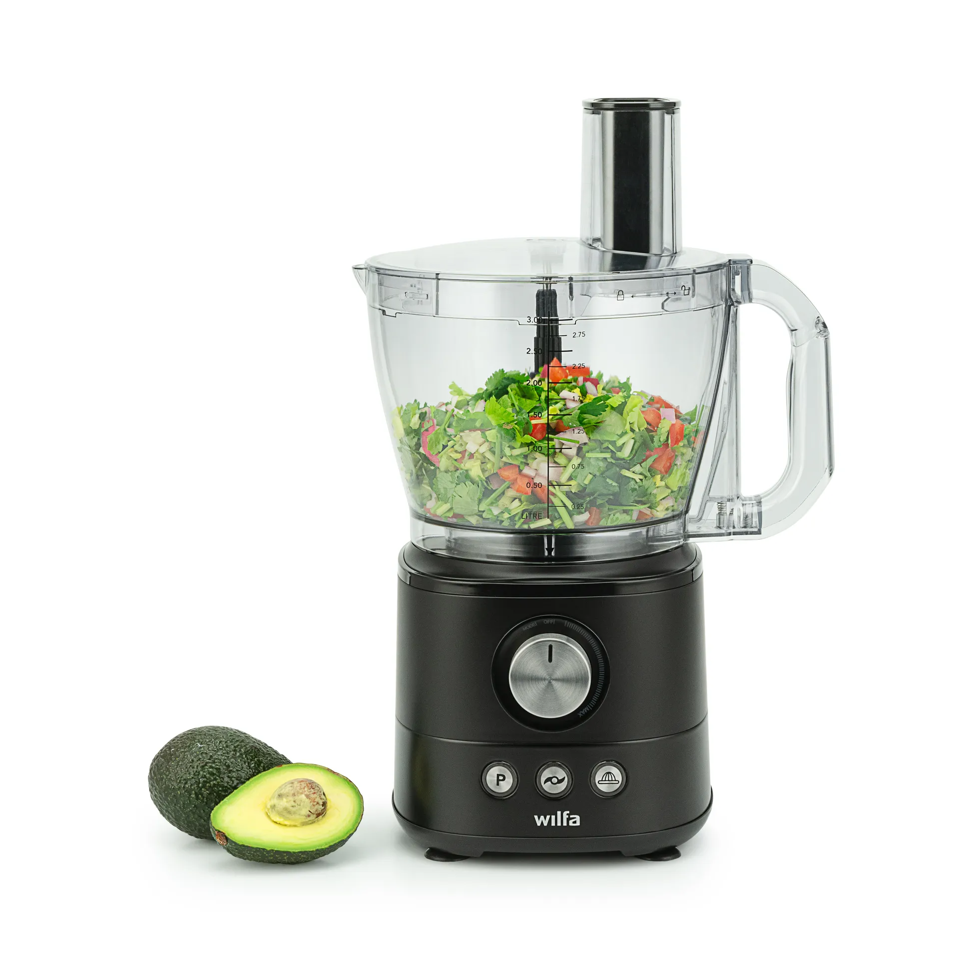 FP1B-1000 Essentials foodprocessor, Sort Wilfa