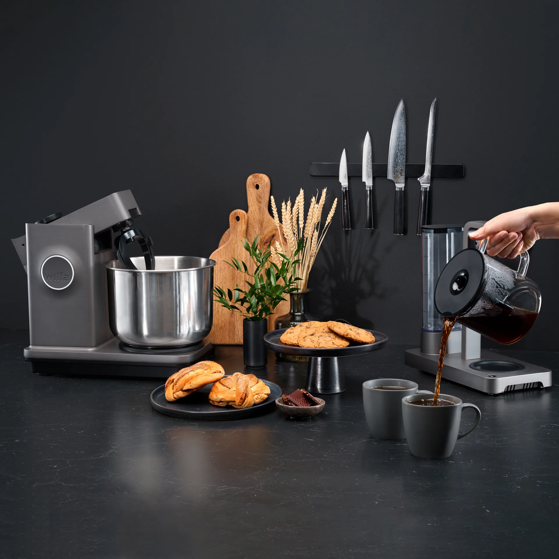 Probaker KM1GY-70 køkkenmaskine 7 L, Grå Wilfa