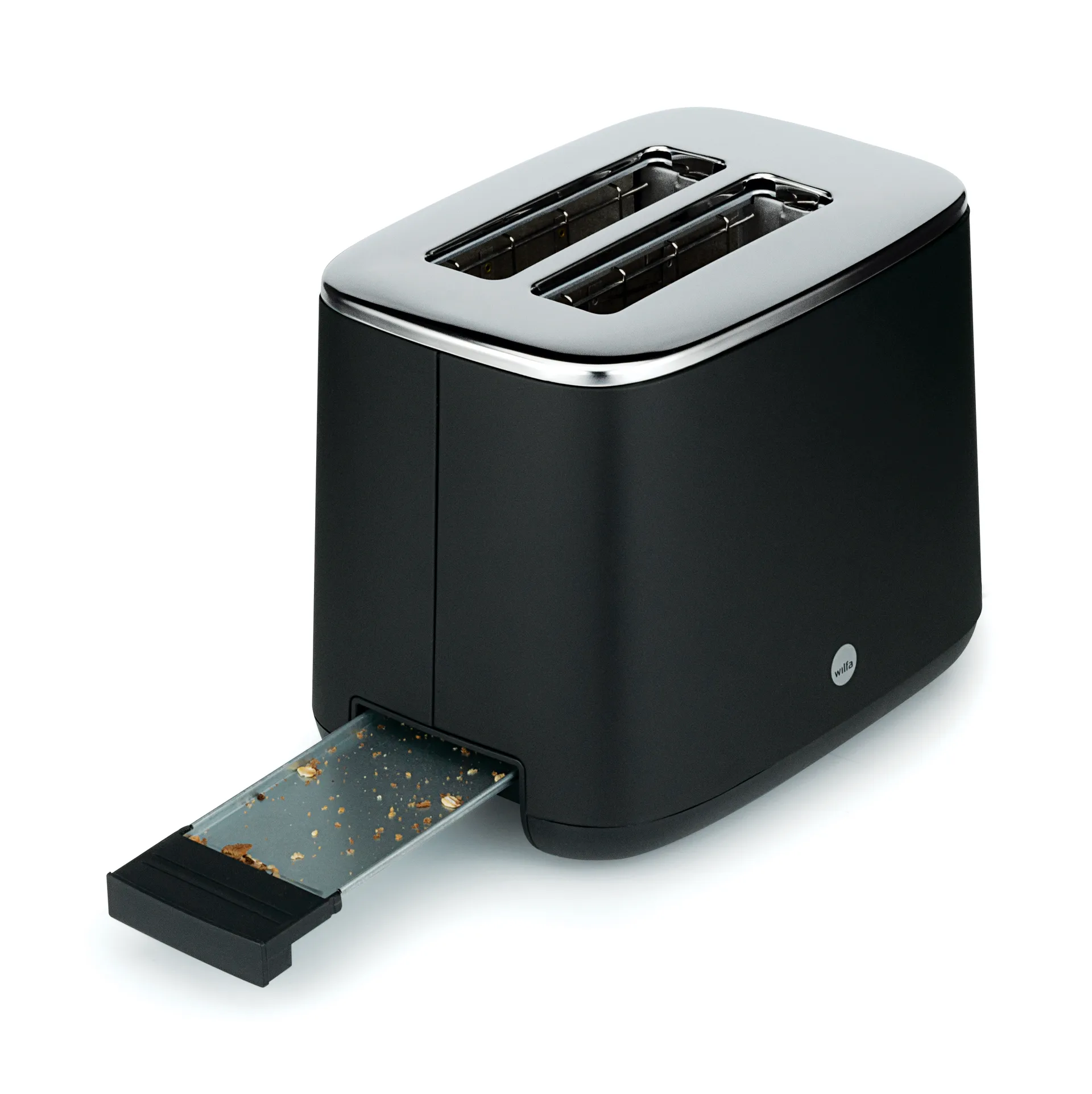 TO2B-1000 lunch brødrister 2 skiver, Sort Wilfa