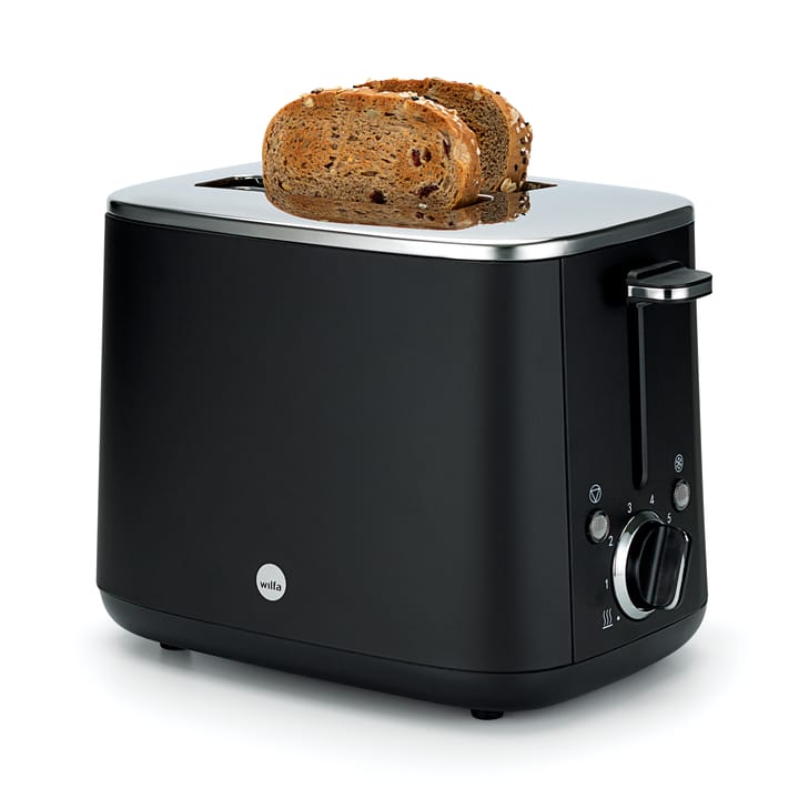 TO2B-1000 lunch brødrister 2 skiver, Sort Wilfa