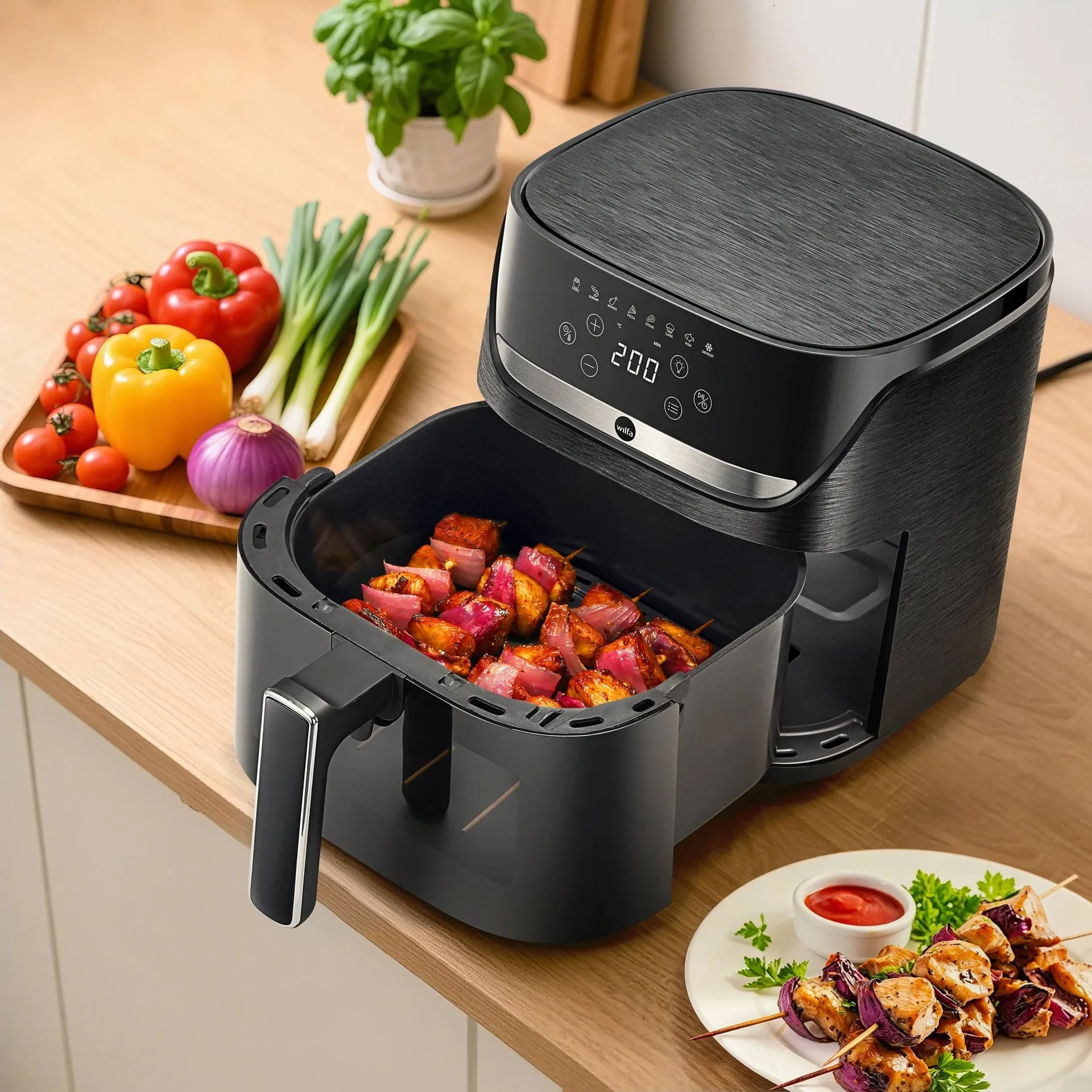 Wilfa AF5B-60P Crispier airfryer, Sort, 6 L Wilfa