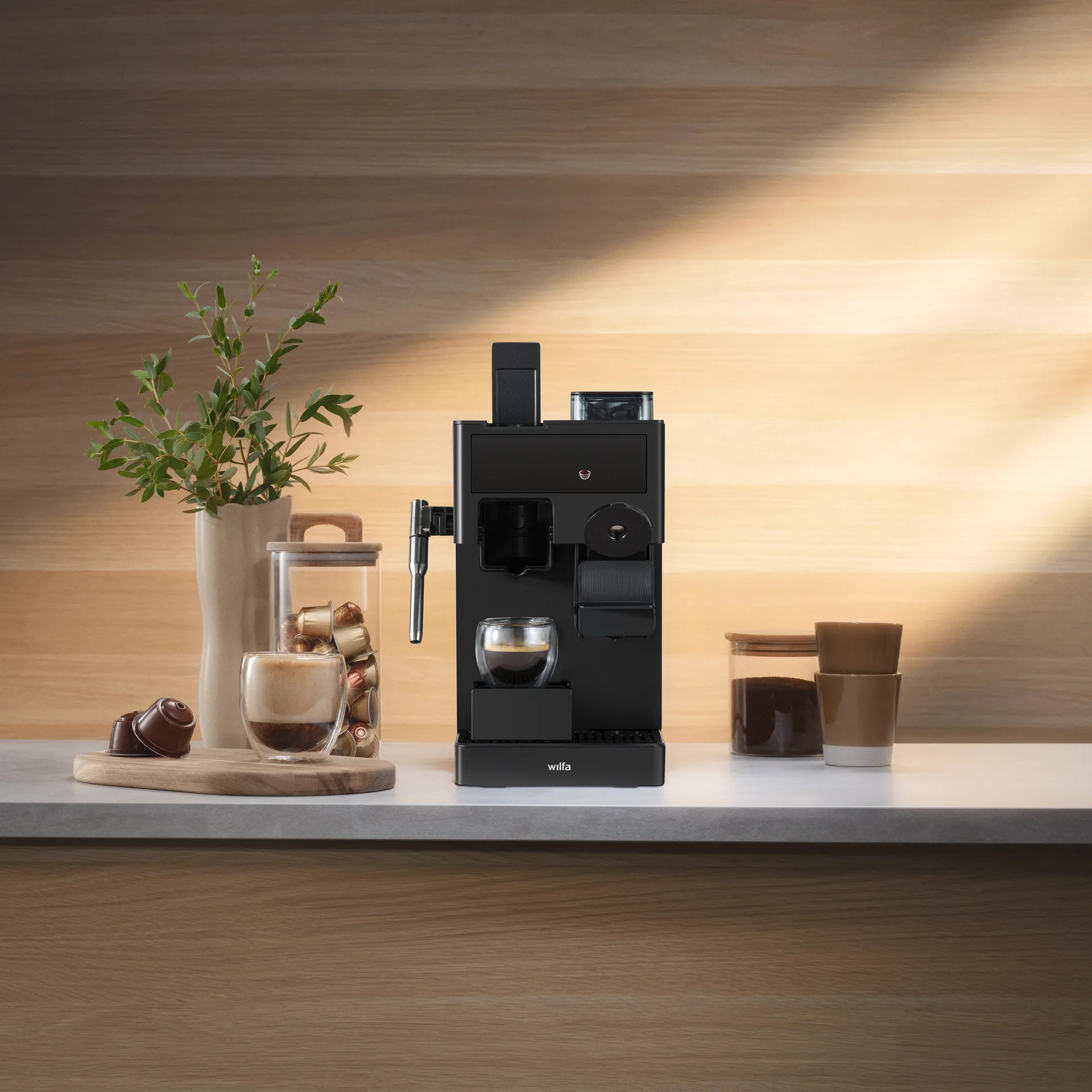 Wilfa Volo multi grind kapselmaskine, Sort, 1,7 L Wilfa