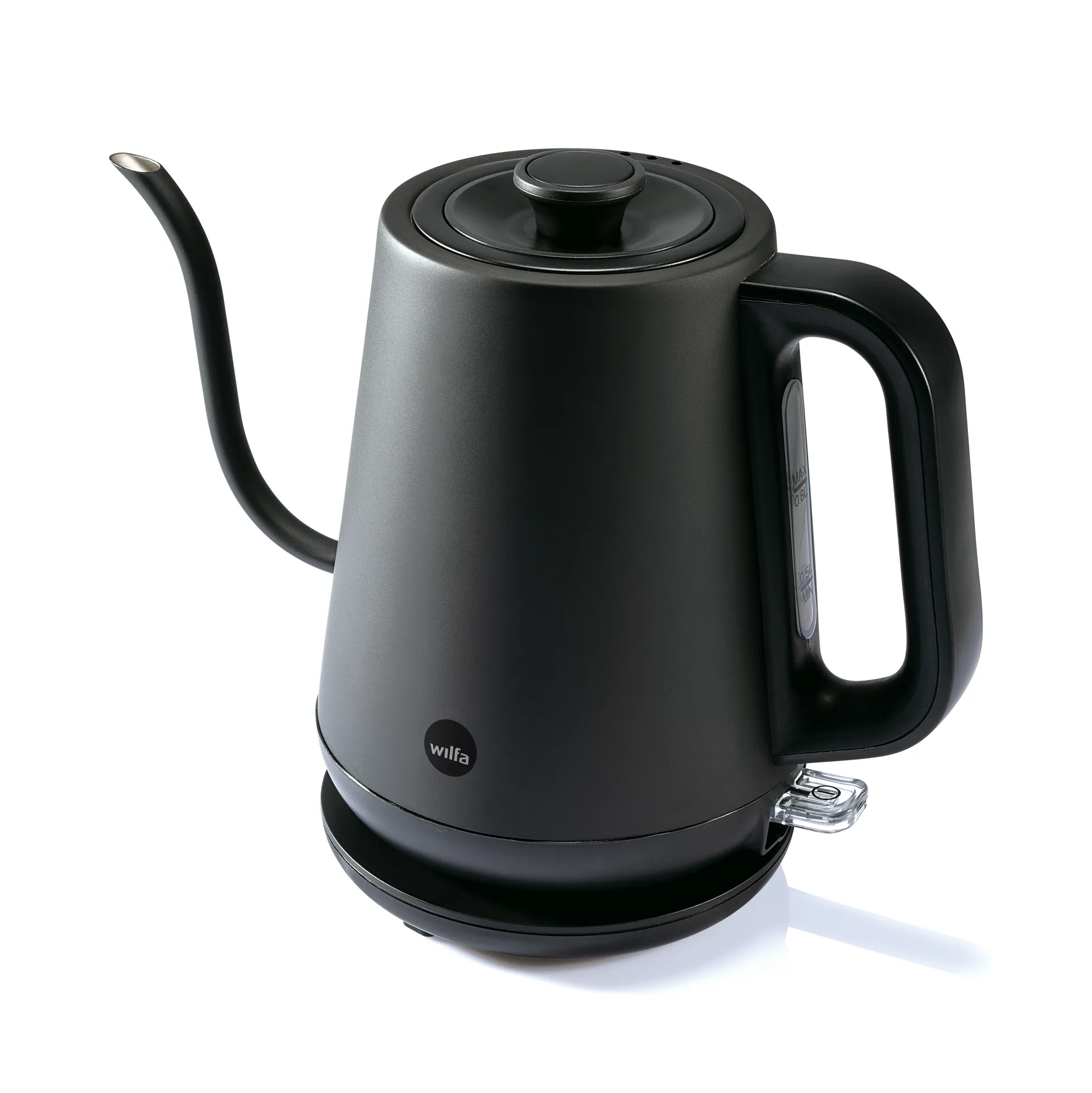 WSPOK-1000B pour over vandkedel, Mat sort Wilfa