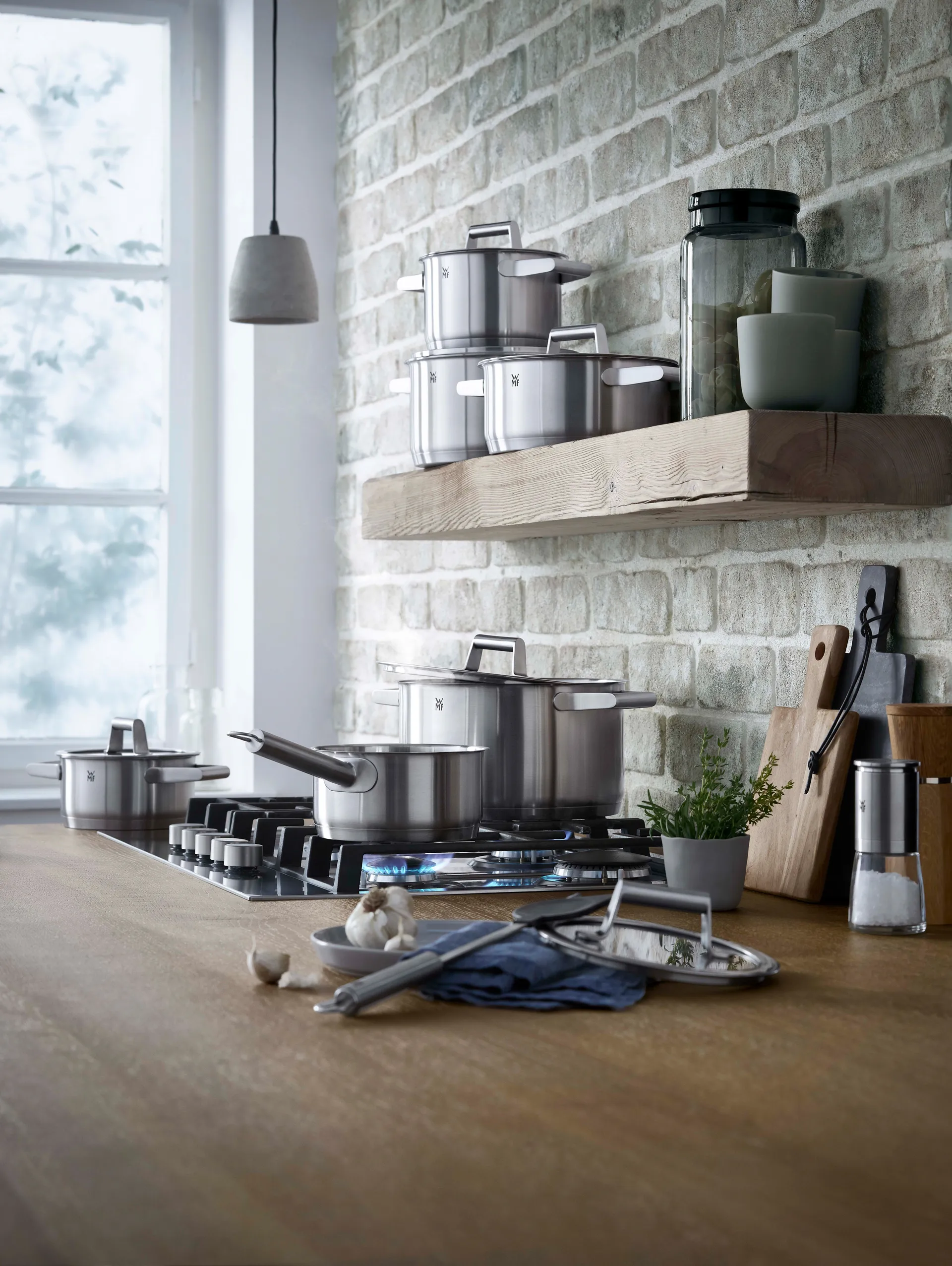 Comfort Line kasserollesæt cromargan m/5 dele, Rustfrit stål WMF