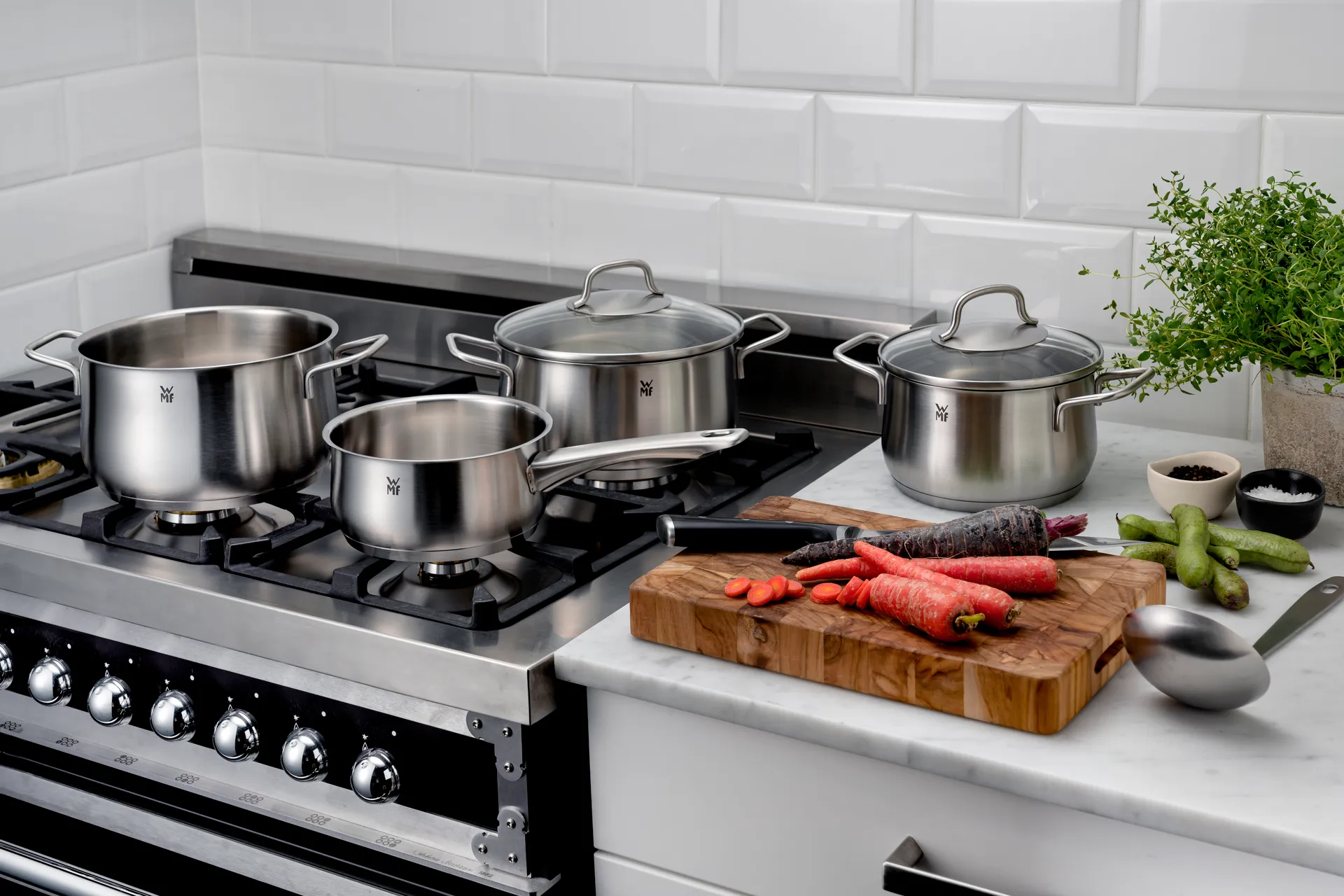 Mattea grydesæt 5 dele, Rustfrit stål WMF