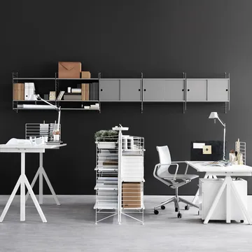 Works skrivebord - hvid - Works